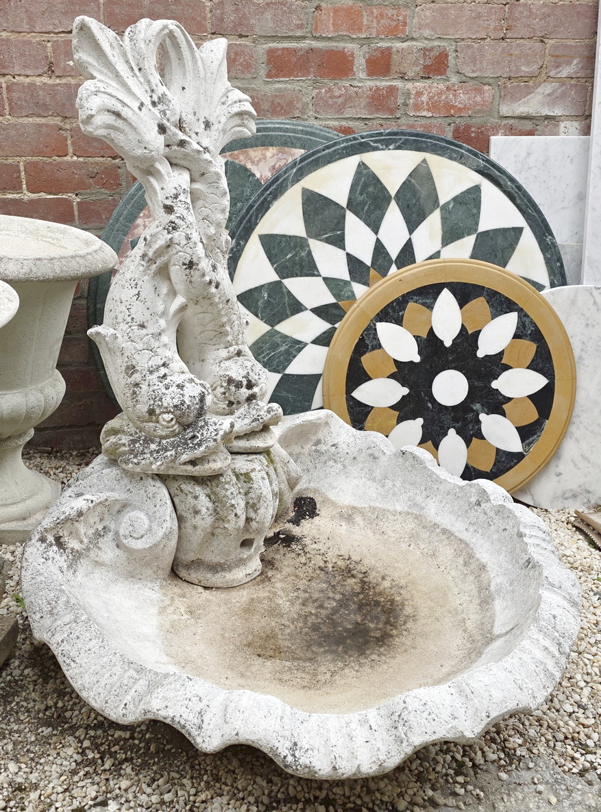 A French Dolphins Fountain